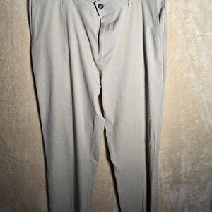 LINKSOUL Mens 40x32 Golf Pants Stretch Fabric 5 Pocket Khaki Beige 378